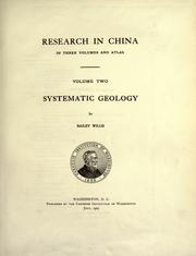 Cover of: Research in China.