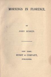 Cover of: Mornings in Florence by John Ruskin