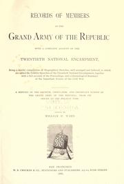 Records of members of the Grand Army of the Republic by William H. Ward