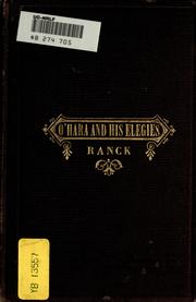 Cover of: O'Hara and his elegies. by George Washington Ranck