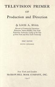 Cover of: Television primer of production and direction.