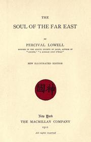 Cover of: The soul of the Far East by Percival Lowell, Percival Lowell