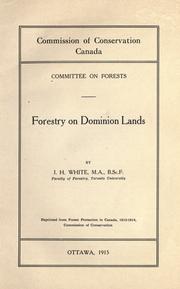 Forestry on dominion lands by White, J. H.