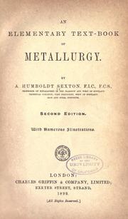 Cover of: An elementary text-book of metallurgy.