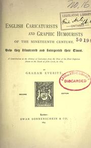 Cover of: English caricaturists and graphic humourists of the nineteenth century