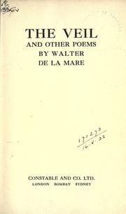 Cover of: The veil, and other poems by Walter De la Mare