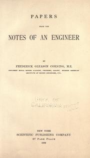 Cover of: Papers from the notes of an engineer