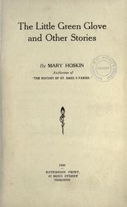 The little green glove and other stories by Mary Hoskin