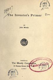 Cover of: The investor's primer by Moody, John