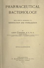 Cover of: Pharmaceutical bacteriology by Schneider, Albert