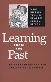Cover of: Learning from the past by edited by Diane Ravitch and Maris A. Vinovskis.