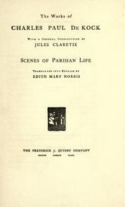 Cover of: Scenes of Parisian life