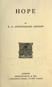 Cover of: Hope by R. B. Cunninghame Graham