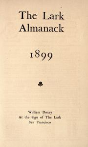 Cover of: The Lark almanack, 1899 by 
