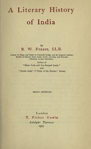 Cover of: A literary history of India. by Robert Watson Frazer, Robert Watson Frazer