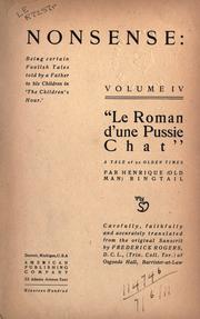 Cover of: Roman d'une Pussie Chat: a tale of ye olden times