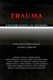 Cover of: Trauma by Cathy Caruth