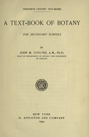 Cover of: A text-book of botany for secondary schools