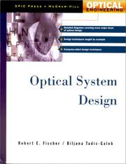 Cover of: Optical System Design by Robert F. Fischer, Bijana Tadic
