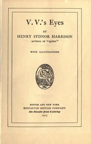 Cover of: V.V's eyes by Henry Sydnor Harrison