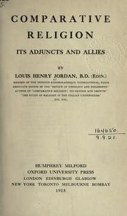 Cover of: Comparative religion by Louis Henry Jordan