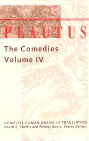 Cover of: Plautus by 