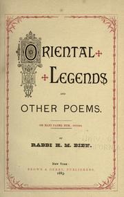 Cover of: Oriental legends and other poems by H. M. Bien, H. M. Bien