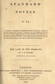 Cover of: The last of the Mohicans by James Fenimore Cooper