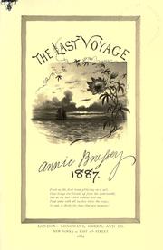 Cover of: The last voyage. by Brassey, Annie (Allnutt) baroness, Brassey, Annie (Allnutt) baroness