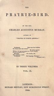 Cover of: The prairie-bird. by Sir Charles Augustus Murray, Sir Charles Augustus Murray