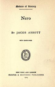 Cover of: Nero by Jacob Abbott