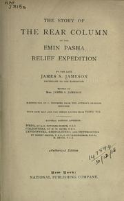 The story of the rear column of the Emin Pasha relief expedition by Jameson, James S.