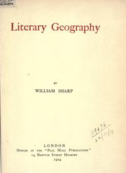 Cover of: Literary geography. by Sharp, William