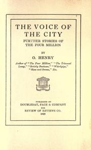 Cover of: The voice of the city by O. Henry