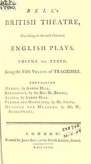 Cover of: Merope, a tragedy by Voltaire