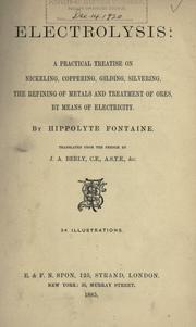 Electrolysis by Hippolyte Fontaine