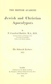 Cover of: Jewish and Christian apocalypses