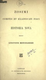 Cover of: Historia nova by Zosimus