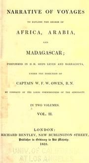 Cover of: Narrative of voyages to explore the shores of Africa, Arabia and Madagascar