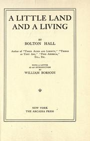 A little land and a living by Bolton Hall