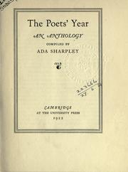Cover of: The poets' year by Ada Sharpley