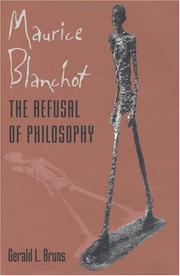 Cover of: Maurice Blanchot: the refusal of philosophy