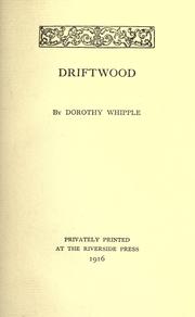 Cover of: Driftwood