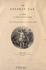 Cover of: The culprit fay. by Joseph Rodman Drake