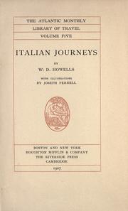 Cover of: Italian journeys by William Dean Howells