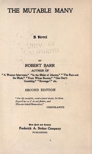 The mutable many : a novel by Robert Barr