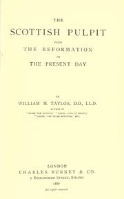 The Scottish pulpit by William M. Taylor