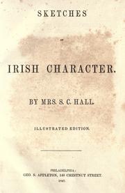 Cover of: Sketches of Irish character by Anna Maria Fielding Hall