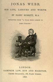 Cover of: Jonas Webb: his life, labours and worth