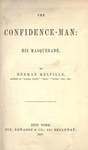 Cover of: The confidence-man by Herman Melville
